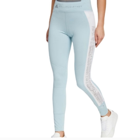 STELLA McCARTNEY Run Tight blue snake print accent leggings, M - Picture 14 of 14